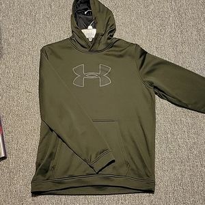 Mens forest green xl underarmor coldgear, men's green / orange medium underarmor